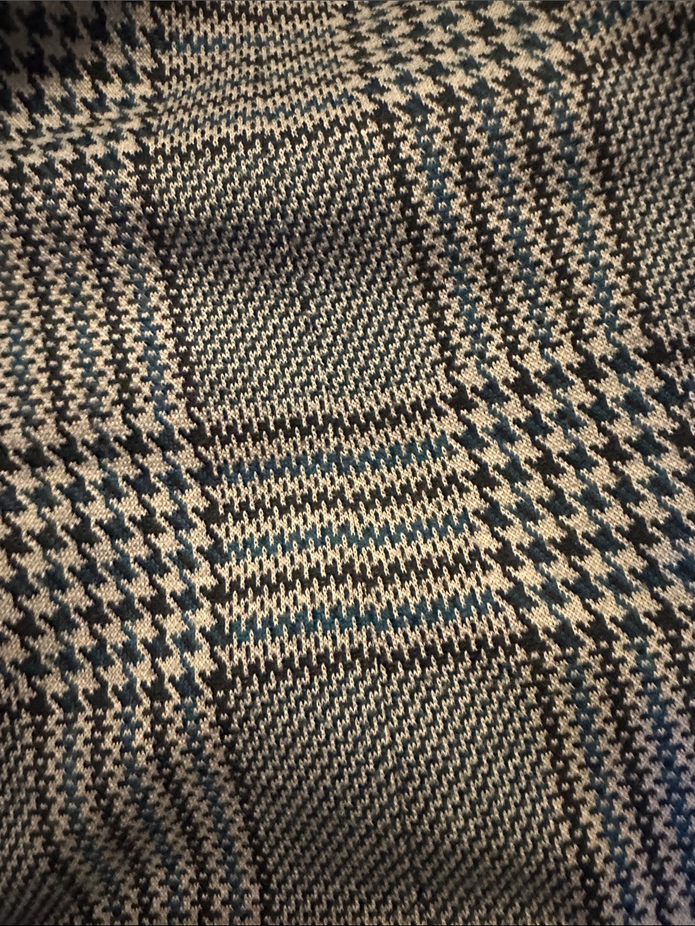 Anne Klein Plaid Draped Women's Jacket - Black, White & blue size 6 - Picture 4 of 4